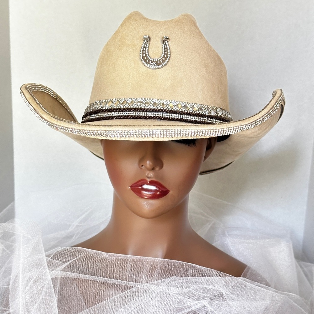 Cowboy Carter Concert Hat – Handmade Rhinestone Western Hat (New!)
